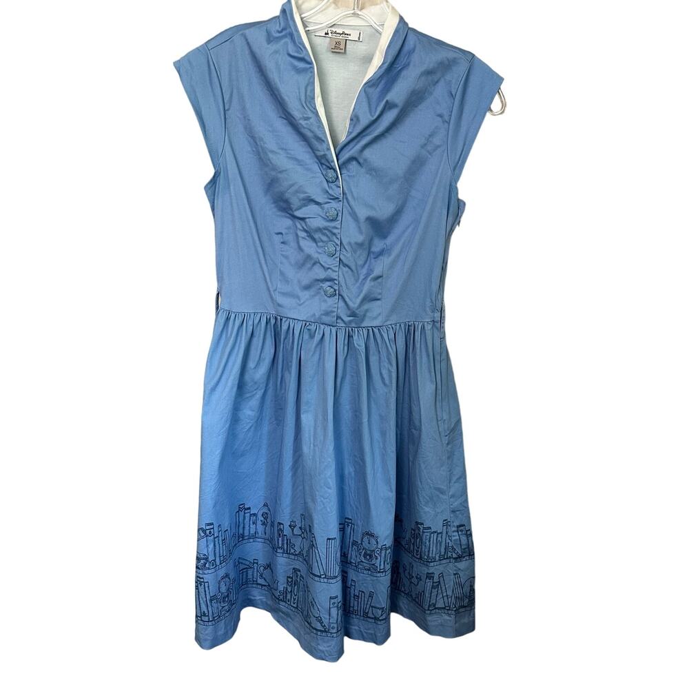 Disney Parks Dress Shop Belle Beauty and the Beast Blue Dress Women XS No Belt